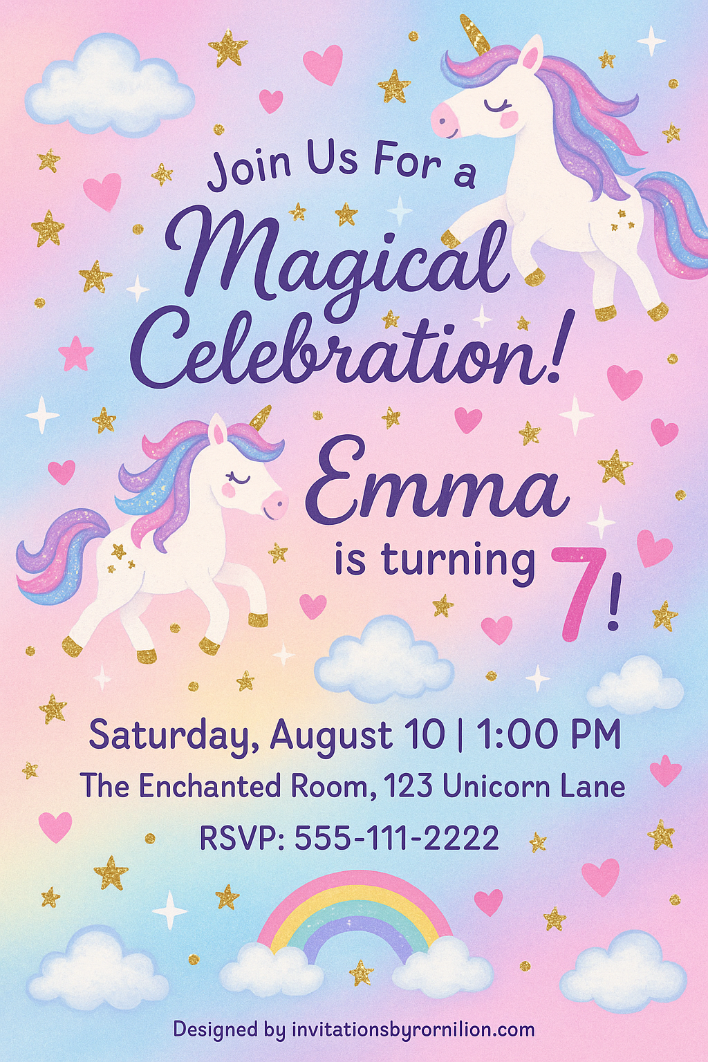 Magical Unicorn Birthday - Pink